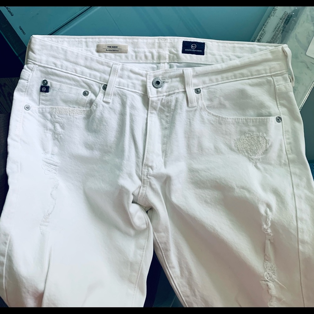 AG The Nikky white jean size 29R